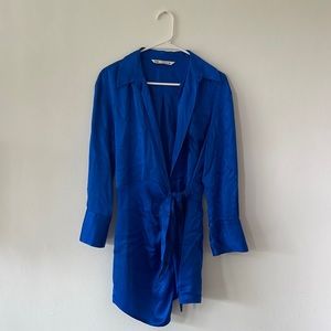Zara Royal Blue Wrap Dress